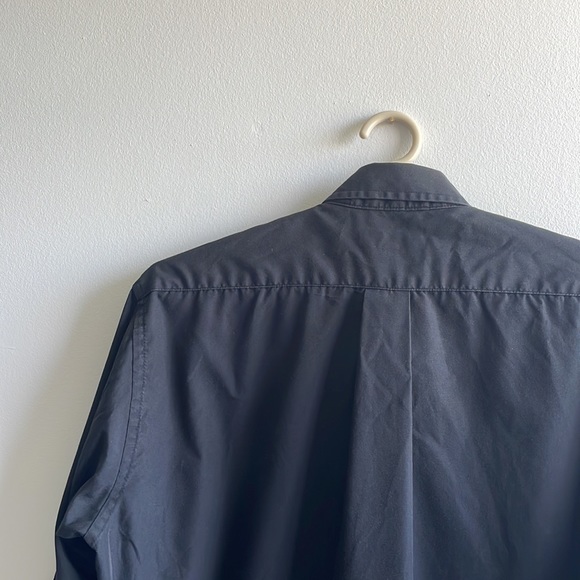 Black Long Sleeve Button Down Size 16 Friar Tuck - Picture 6 of 10